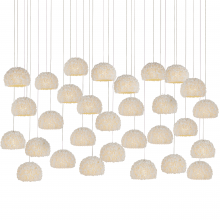  9000-1182 - Virtu 30-Light Linear Multi-Drop Pendant