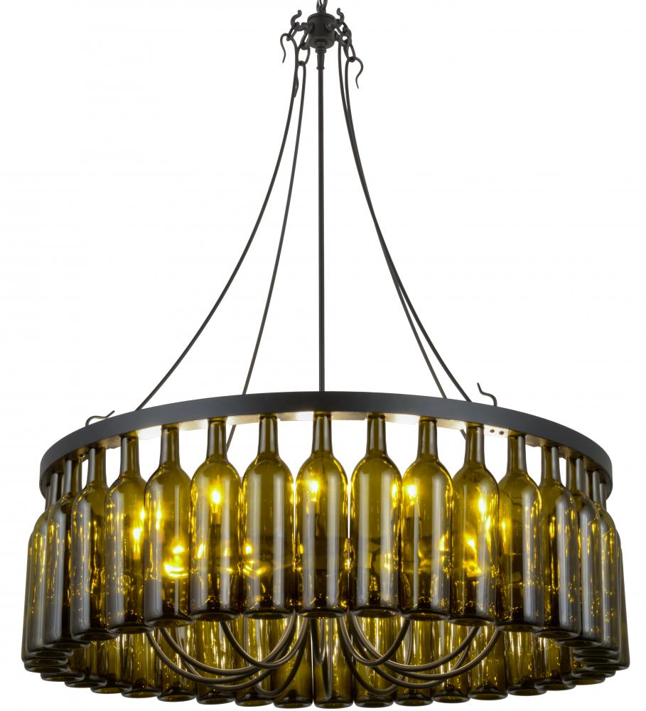 wine bottle chandelier